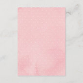 Carte D'accompagnement Girly Blush Floral Woodland Animals Livres pour bé (Dos)