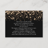 Carte D'accompagnement Glam de minuit doré (Dos)