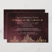 Carte D'accompagnement Glamor Deco Bourgogne Vintage (Devant / Derrière)