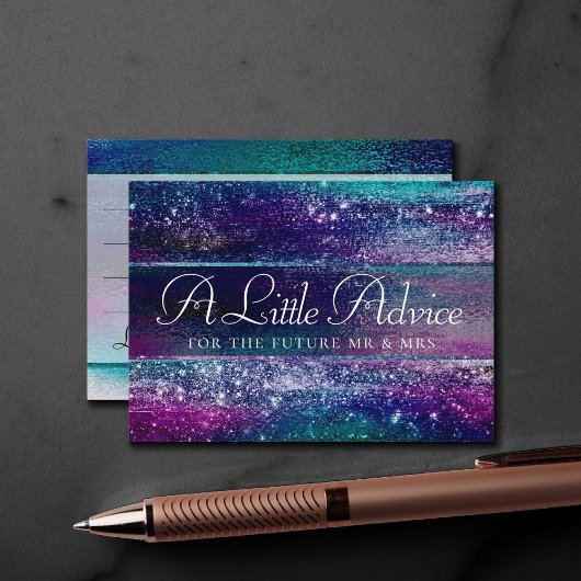 Carte D'accompagnement Glitzy Foil | Conseil Ombre Holographique Iridesce