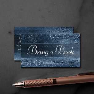 Carte D'accompagnement Glitzy Foil Demande de carnet de Parties scintil