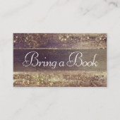Carte D'accompagnement Glitzy Foil | Golden Bronze Copper Book Request (Devant)