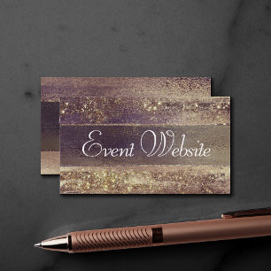 Carte D'accompagnement Glitzy Foil Golden Bronze Copper Glam Website
