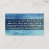 Carte D'accompagnement Glitzy Foil | Ice Blue Iridescent Books for Baby (Dos)