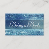 Carte D'accompagnement Glitzy Foil | Ice Blue Iridescent Books for Baby (Devant)