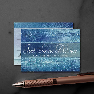 Carte D'accompagnement Glitzy Foil Ice Blue Iridescente Étincelle Conse