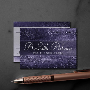 Carte D'accompagnement Glitzy Foil   Indigo Midnight Dark Purple Conseils