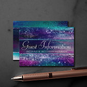 Carte D'accompagnement Glitzy Foil | Informations sur l'invité Ombre holo