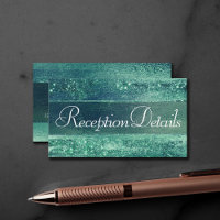 Glitzy Foil | Seafoam Iridescent Green Reception