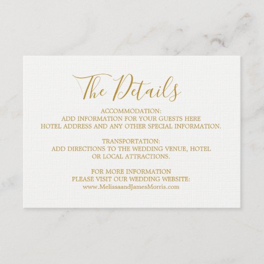 Carte D'accompagnement Globetrotter Glam Mariage - fiche (Devant)