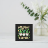 Carte D'accompagnement Gnome du trèfle chanceux de la Saint-Patrick (Debout devant)