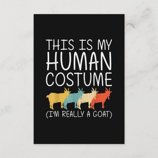 Carte D'accompagnement Goat Halloween (Devant)