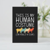 Carte D'accompagnement Goat Halloween (Debout devant)