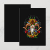 Carte D'accompagnement Goat Skull (Devant / Derrière)