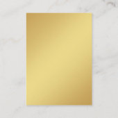 Carte D'accompagnement Gold & Black Modern Script Minimal Détails Mariage (Dos)