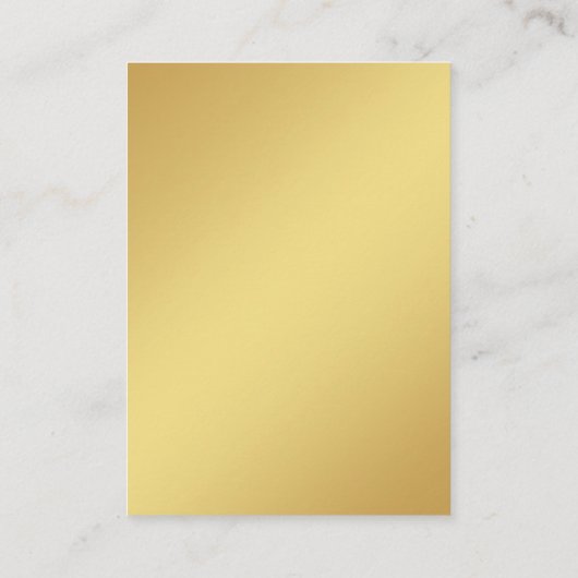 Carte D'accompagnement Gold & Black Modern Script Minimal Détails Mariage (Dos)