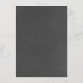 Carte D'accompagnement Gold Feuille Chalk Détails du Mariage - Informatio (Dos)