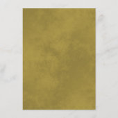 Carte D'accompagnement Gold Frills Elegant Blush Pink Mariage Détails (Dos)