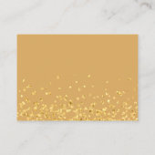 Carte D'accompagnement Gold Glitter Diaper Raffle Luxe Heart Script (Dos)