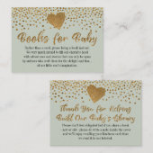 Carte D'accompagnement Gold Heart & Sage Livre vert Demande d'insertion C (Devant / Derrière)