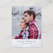 Carte D'accompagnement Gold Mountains Détails du Mariage Informations Cod (Dos)