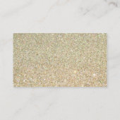 Carte D'accompagnement Gold Parties scintillant Floral Détails du Mariage (Dos)