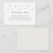 Carte D'accompagnement Gold Parties scintillant Stars S'il vous plaît app (Devant / Derrière)