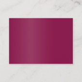 Carte D'accompagnement Gold Sparkle Berry Informations sur le Mariage de  (Dos)