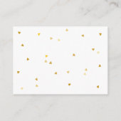 Carte D'accompagnement Gold Stars Livres pour Baby Request (Dos)