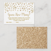 Carte D'accompagnement Gold Twinkle Star Devine Combien De Jeux De Douche (Devant / Derrière)