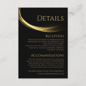 Carte D'accompagnement Golden Elegance-Mariage- (Devant)