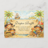 Carte D'accompagnement Golden Treasure Pirate Diapper Raffle (Devant)