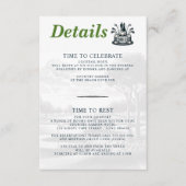 Carte D'accompagnement Golf Couple Mariage (Devant)