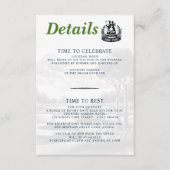 Carte D'accompagnement Golf Couple Mariage (Devant)