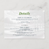 Carte D'accompagnement Golf Couple Mariage (Devant)