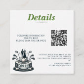 Carte D'accompagnement Golf Couple Mariage QR Code (Devant)