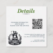 Carte D'accompagnement Golf Couple Mariage QR Code (Devant)
