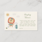 Carte D'accompagnement Golf Display Baby Boy Shower Little Putter Argyle (Devant)