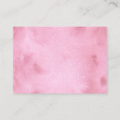 Carte D'accompagnement Golf Rose Baby shower fille Déchets Raffle (Dos)