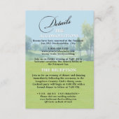Carte D'accompagnement Golf Wedding Details Enclosure Card (Devant)
