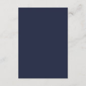 Carte D'accompagnement Google Avis Business Review Link QR Code Marine (Dos)