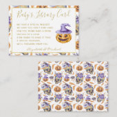 Carte D'accompagnement Goth Baby Library Demande de livre Citrouilles Hal (Devant / Derrière)