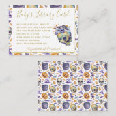 Carte D'accompagnement Goth Baby Library Demande de livre Skuls Halloween (Devant / Derrière)