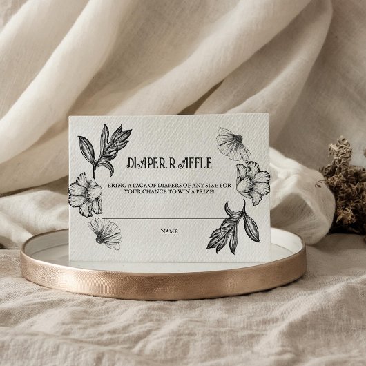 Carte D'accompagnement Goth Déchets Baby shower Tatouage Fleurs de tatou