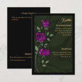 Carte d'accompagnement Gothic Roses (Devant / Derrière)
