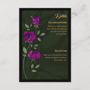 Carte d'accompagnement Gothic Roses