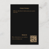 Carte d'accompagnement Gothic Roses (Dos)