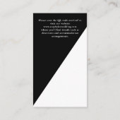 Carte D'accompagnement Gothic Til Death Do Us Part QR Détails du Mariage (Dos)