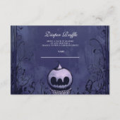 Carte D'accompagnement Gothique foncé violet Halloween Diapper Raffle (Devant)