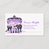 Carte D'accompagnement Gothique Halloween Goth Baby shower Déchets Raffle (Devant)